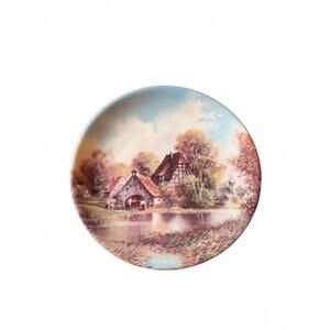 Vohenstrauss Decorative Collectible Plate - 'Am Backhaus' by Helmut Glab